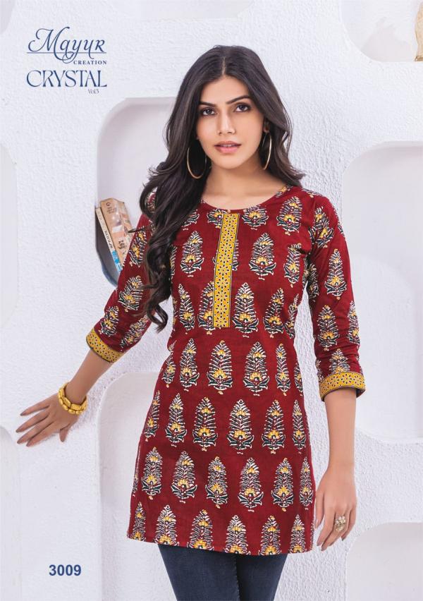 Mayur Crystal Vol 3 Fancy Printed Cotton Top Collection